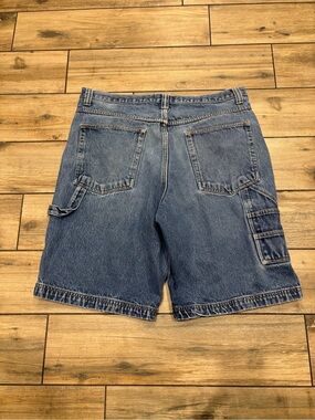 Vintage Foot Locker Mens Size 36 Super Baggy Denim Carpenter Jean Shorts Jorts
